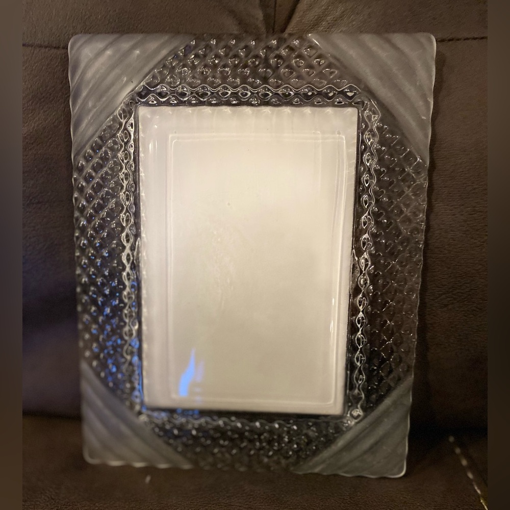 Vintage lead crystal picture frame 5X7